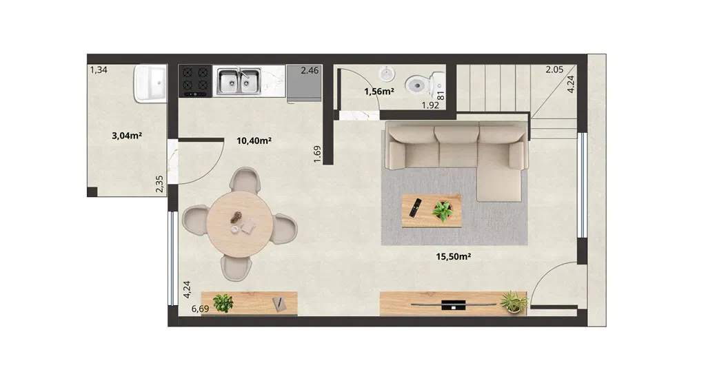 Casa com 2 quartos, 70 m² - Morada da Granja - Barra Mansa — foto 2