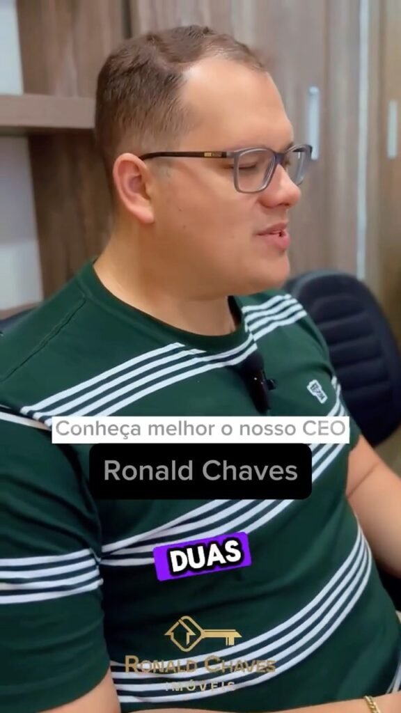 Conheça melhor quem é o nosso CEO Ronald Chaves e como se iniciou a realização do sonho da nossa imobiliária! Conheça melhor quem é o nosso CEO Ronald Chaves e como se iniciou a realização do sonho da nossa imobiliária!