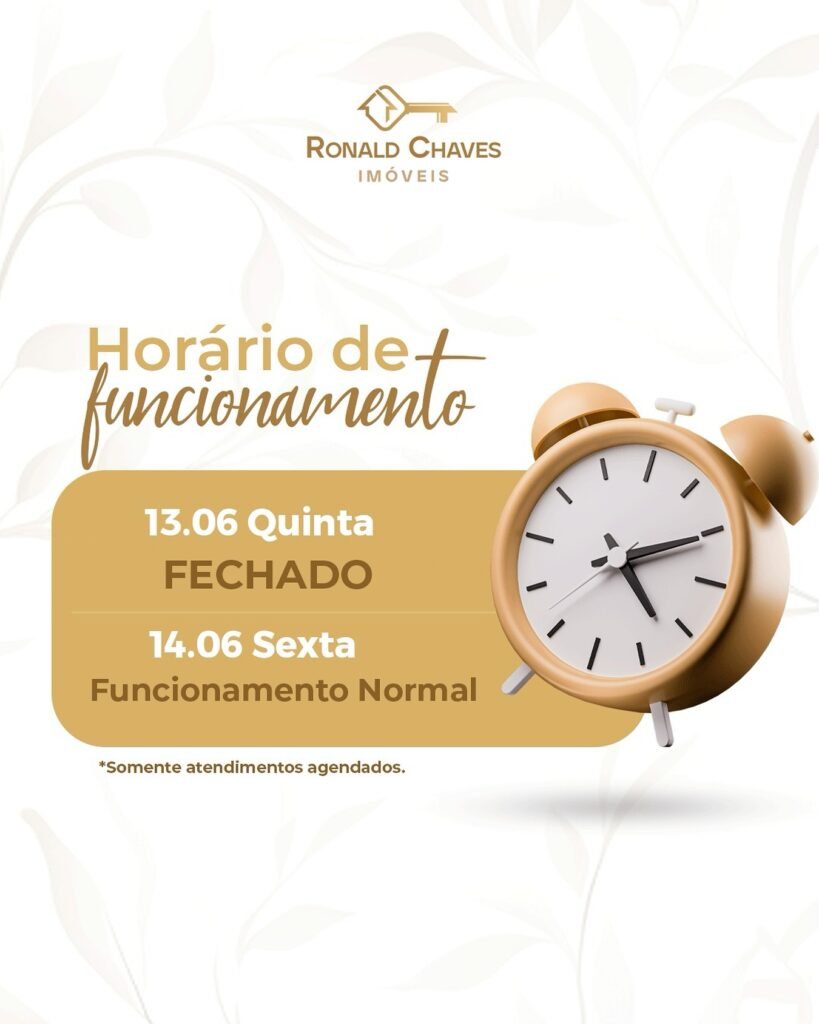 Confira nosso horário de funcionamento nesse feriado Confira nosso horário de funcionamento nesse feriado