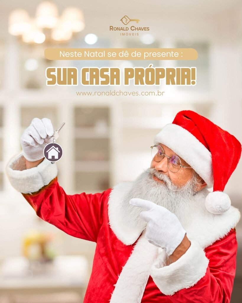 Que tal pedir para o papai Noel de presente uma casa própria pra você e sua família? 